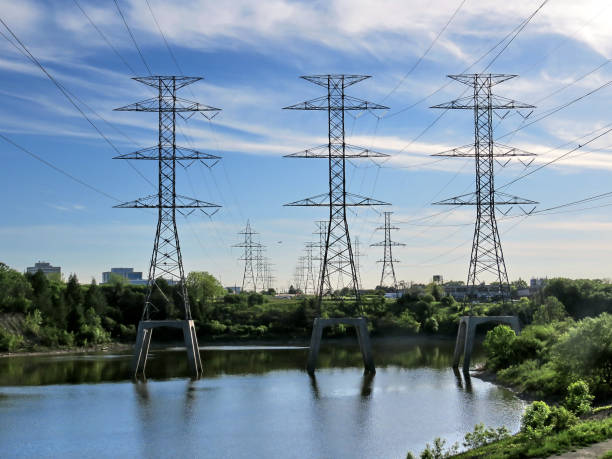 istock Toronto power transmission towers in pond 2017 819467428