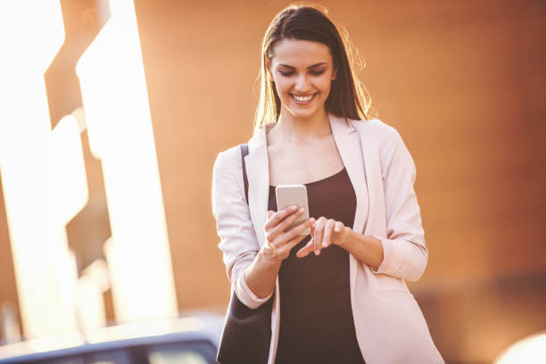 istock Businesswoman on the go 819467600
