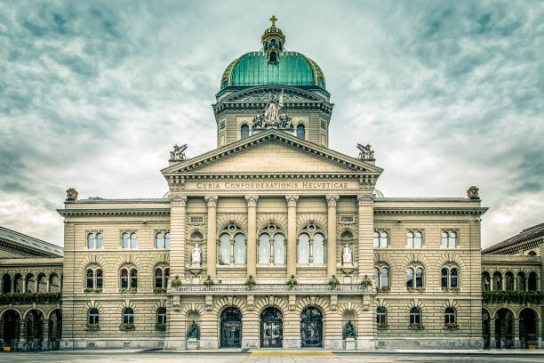 bundeshaus, 베른, 스위스 - berne canton 이미지 뉴스 사진 이미지