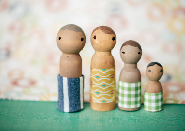 A beautiful wooden Pinocchio decorating the home counter