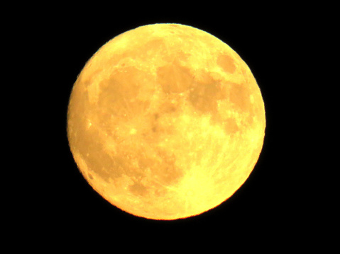 Full moon on a clear night