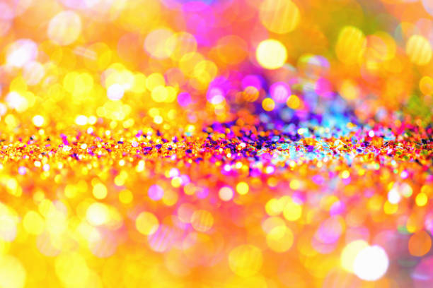 istock Gold glittering christmas lights color full. Blurred abstract background 819500906