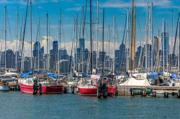 istock Boats with skyline 819501218