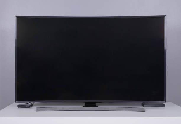 istock LED TV on stand 819501380