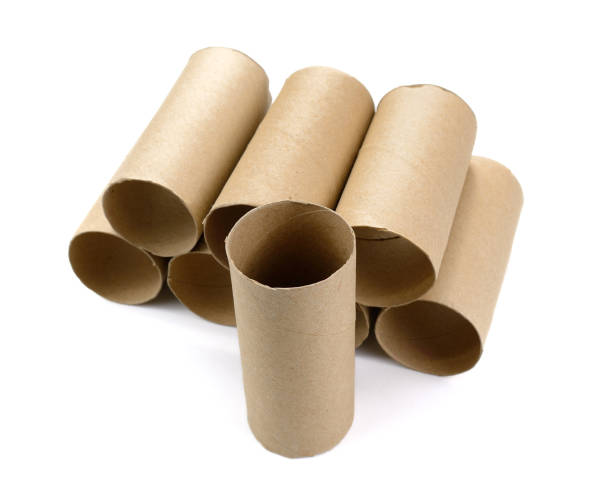 istock Paper roll of bathroom isolated on white background with clipping path 819515932