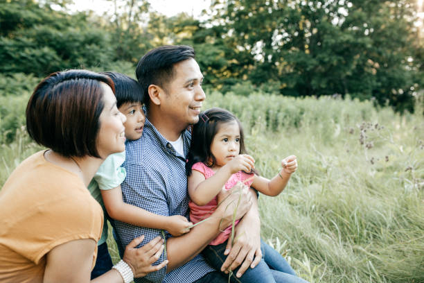 istock Happy family with two kids 819519064