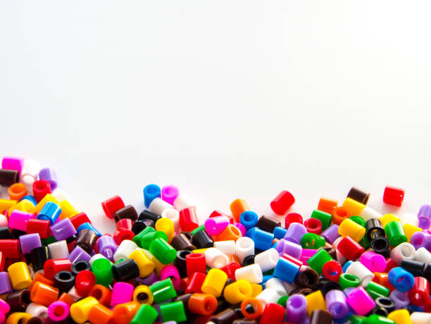 istock Texture of multicolor beads, colorful background 819526360