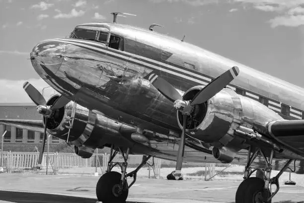 Photo of Vintage DC-3 airplane