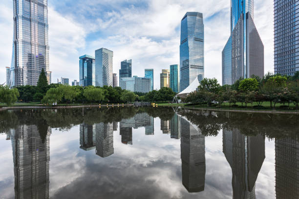 istock River And Modern Buildings Against Sky 819530242