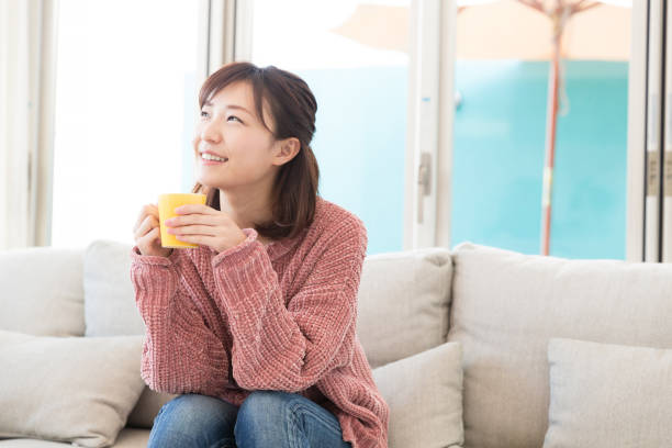 istock woman who drink coffee 819534876