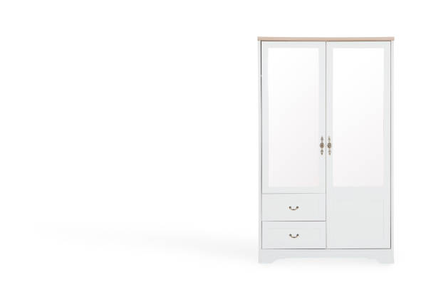 istock White wardrobe isolated on white background with space for copy. 819535654
