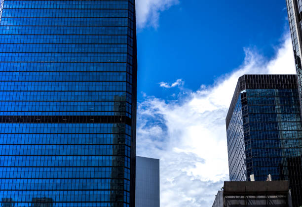 istock Modern office building detail, glass surface 819543052