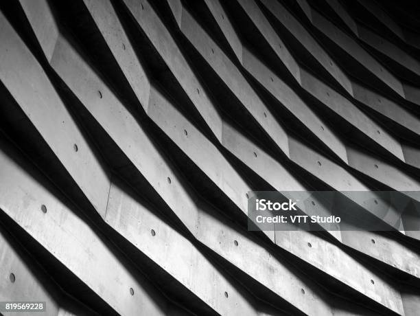 Architecture Details Wall Geometric Pattern Background Stock Photo - Download Image Now