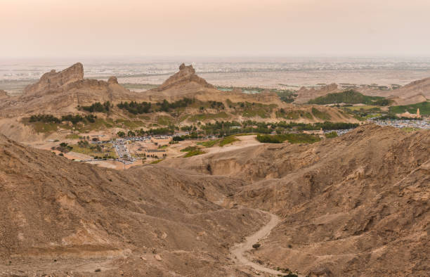 Waha Al Mubazara Waha Al Mubazara jebel hafeet stock pictures, royalty-free photos & images