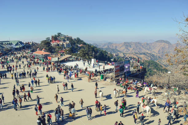 A famous place in shimla named Ridge