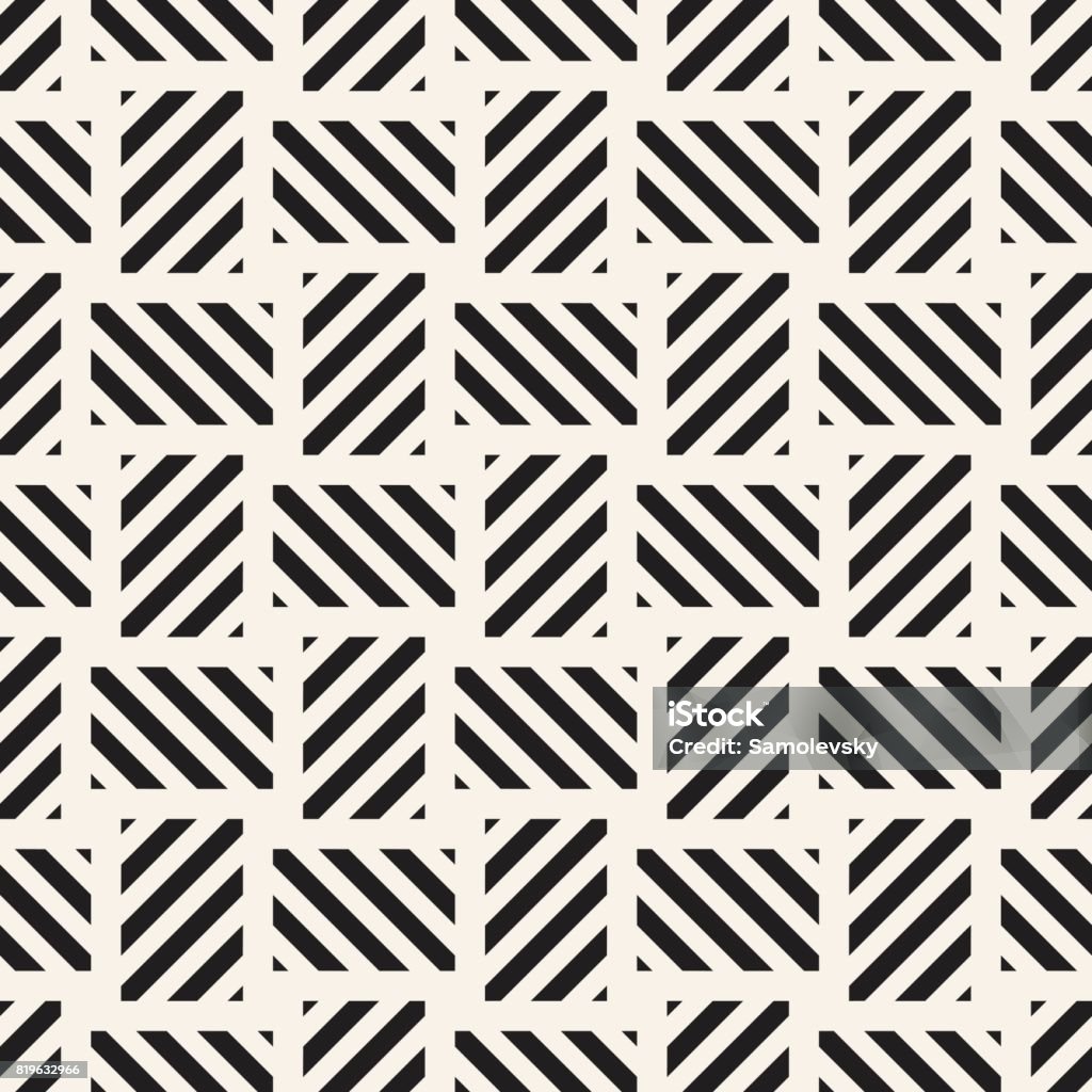 Motif Retangles Crosshatch Vector Seamless Geometric Pattern Crossed Graphic Rectangles ...