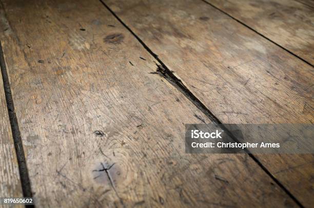 Old And Worn Victorian Wooden Floorboards Stock Photo - Download Image Now - Abstract, Abstract Backgrounds, Architectural Feature