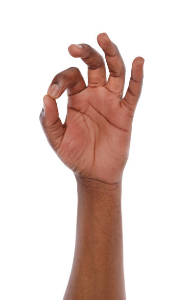 istock Hand showing OK sign isolated on white background 819654588