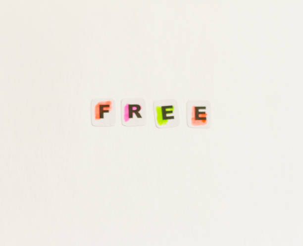 istock Word free written in black letters 819659346