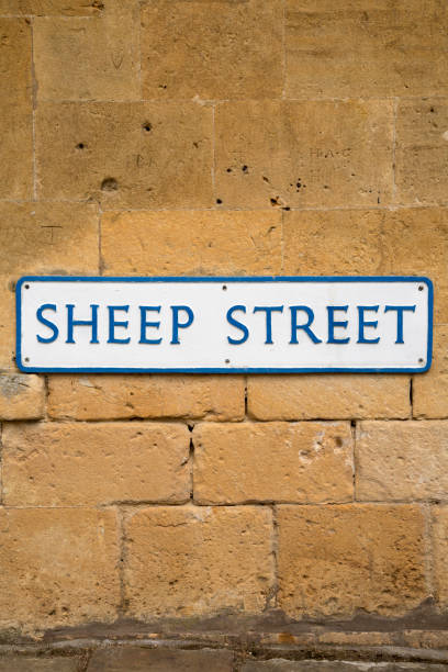 istock Sheep Street Sign, England 819659504