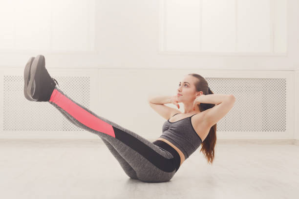 istock Fitness woman pilates training indoors 819677664