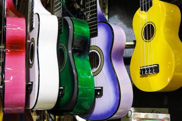 istock colorful guitars on the Istanbul Grand Bazaar. 819682236