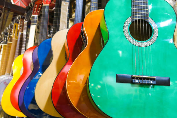istock colorful guitars on the Istanbul Grand Bazaar. 819682238