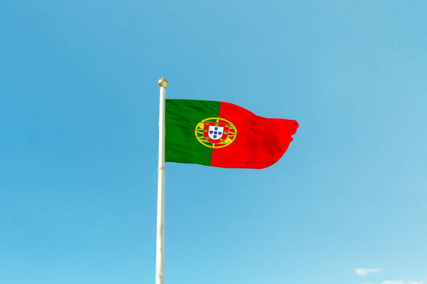 istock Portugal flag on the mast 819704668