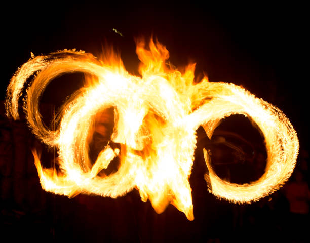 istock Abstract background of flame on fire show 819717220