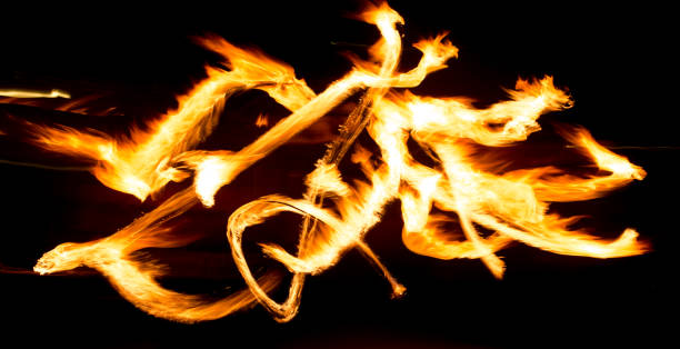 istock Abstract background of flame on fire show 819717392