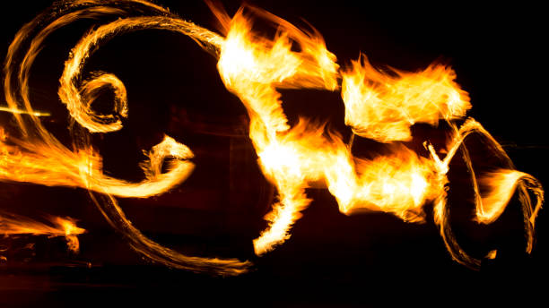 istock Abstract background of flame on fire show 819717542