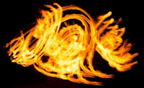 istock Abstract background of flame on fire show 819720182