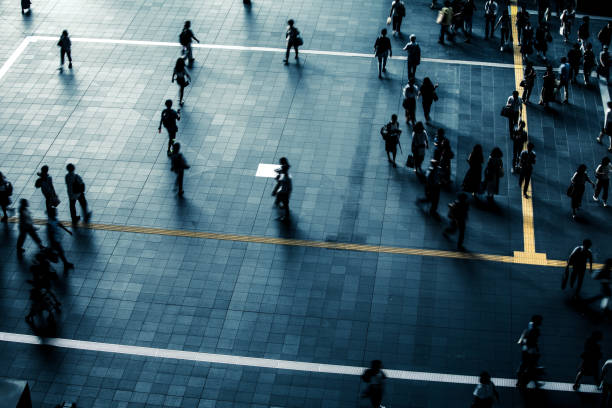 istock Walking people in Japan 819723828