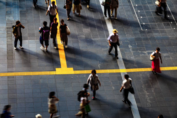 istock Walking people in Japan 819726060