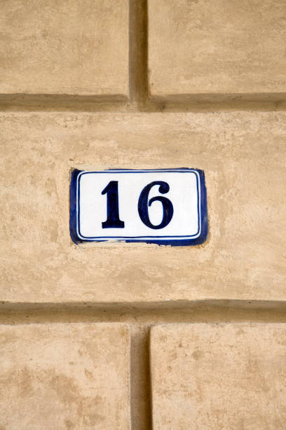 istock Number Sixteen on Wall 819727668