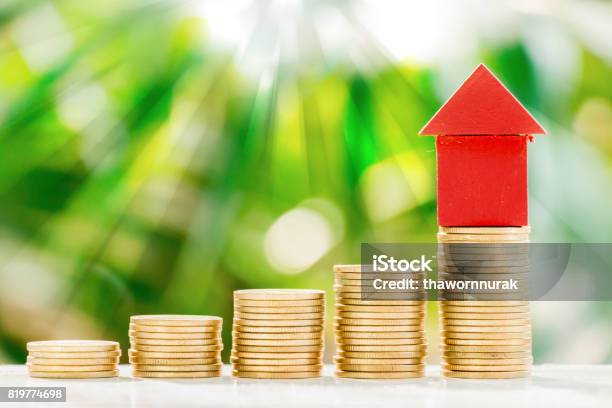 Red Model House Stock Photo - Download Image Now - American Samoa, Business, Business Finance and Industry