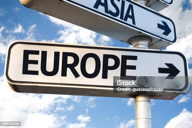 Europe Stock Photo - Download Image Now - Advice, Arranging, Arrow Symbol