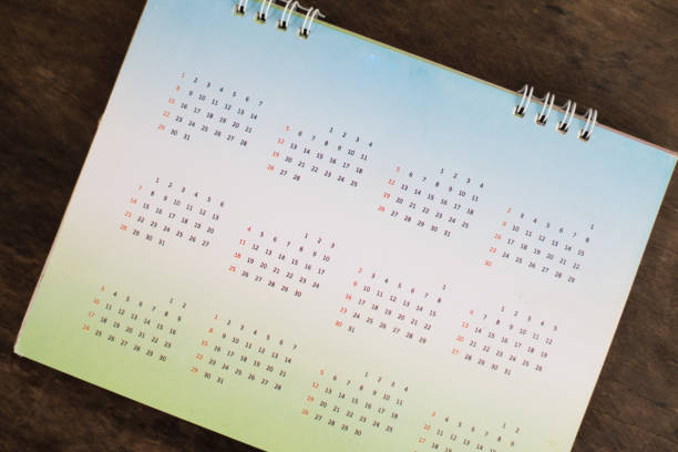 istock Blurred Green Calendar on nature background. 819793354