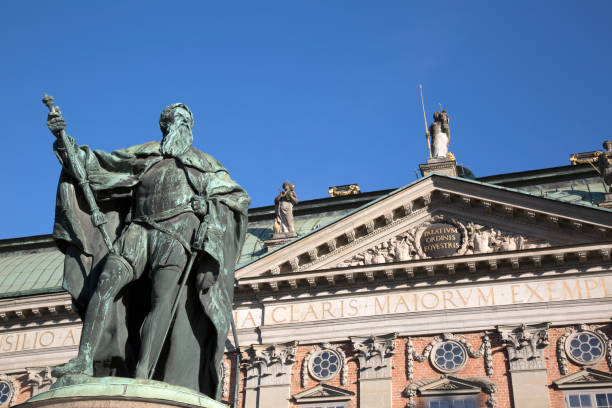 istock Gustavo Erici Statue by Hubert (1773); Riddarhuset - Riddarhustorget Palace; Stockholm 819793444