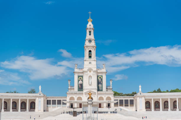 Fatima in Portugal Fatima in Portugal, sanctuary, catholic church shrine stock pictures, royalty-free photos & images