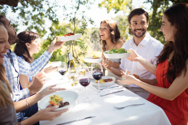 istock Group of friends having lunch 819825664