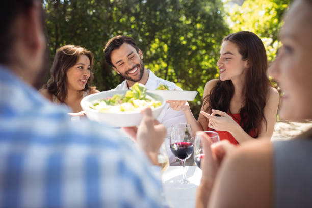 istock Group of friends having lunch 819826238