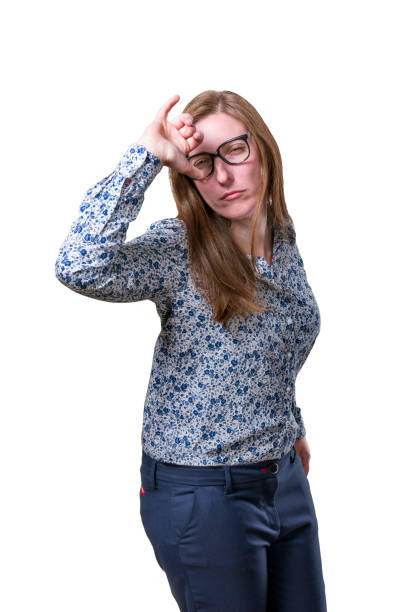 istock Pretty young business woman making gesture drunk. 819857378