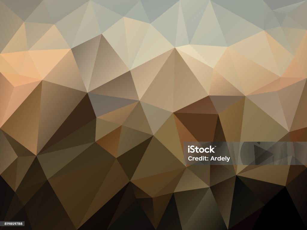 Brown Color Triangle Vector Polygon Background With A Triangle Pattern In Beige Brown Color ...