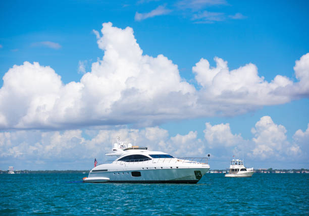 istock Yacht in miami florida 819871236