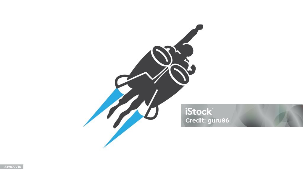 Jetpack Name Jetpack Symbol Design Stock Illustration - Download Image Now - Jet ...