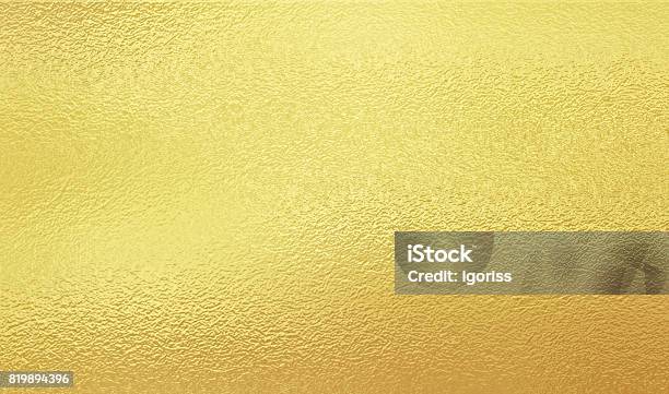 Shining Gold Foil Stock Photo - Download Image Now - Gold - Metal, Gold Colored, Backgrounds