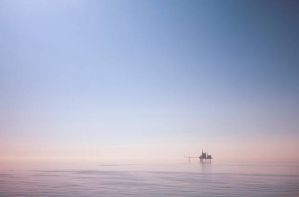 istock North Sea drilling platform and calm sea 819918802