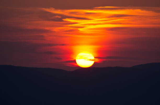 Beautiful sunset over Zakynthos island - Greece