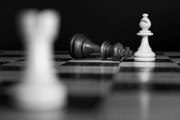 istock Chess photographed on a chessboard 819929922